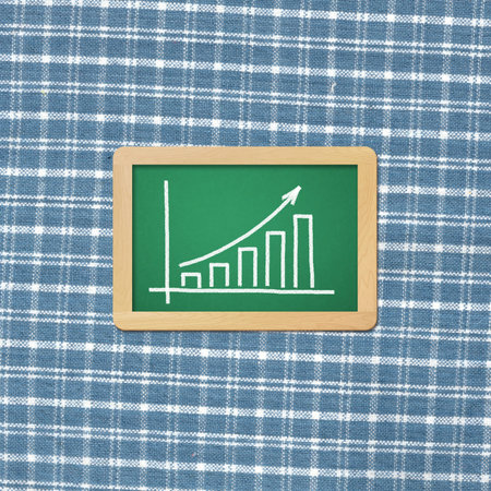 Blank chalkboard graphの写真素材