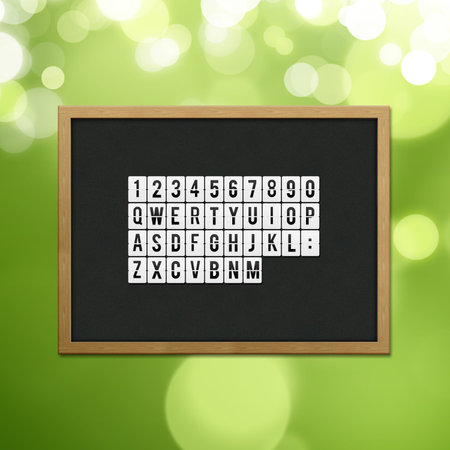 Blank chalkboard character