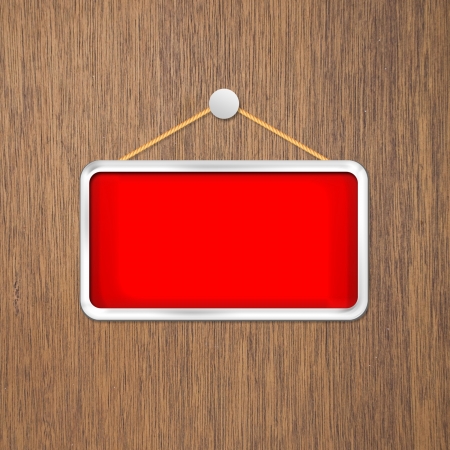 red hanging signの写真素材