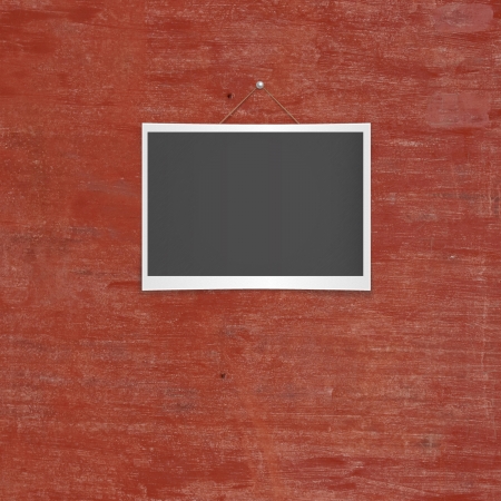 Blank chalkboard hangの写真素材