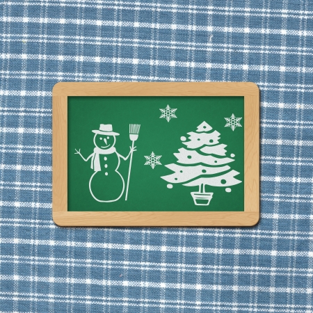 Blank chalkboard merry xmas の写真素材