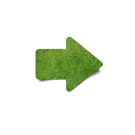 green grass arrowの写真素材