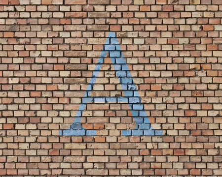 alphabet on background