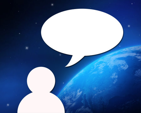 Dialog speech bubbles の写真素材