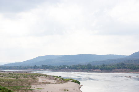 Sunrise in Pha Taem National Park Ubon Ratchathani Thailand の写真素材