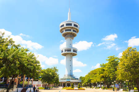 Banhan Chaemsai tower , SUPHANBURI, THAILANDのeditorial素材