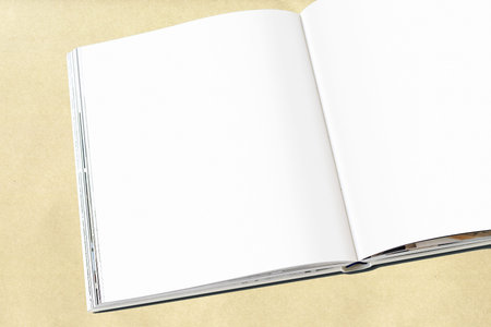 book blank open on background