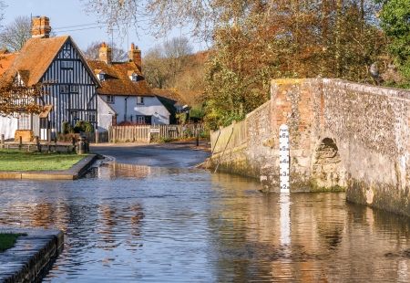The Ford at Eynsfordの写真素材
