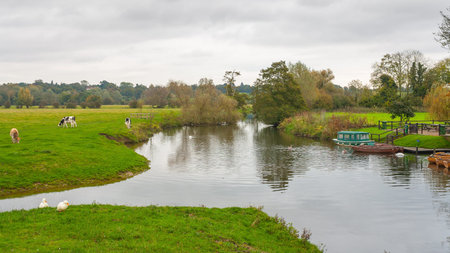 landscape background dedham essex uk countryside