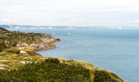 Jurassic coast Dorset UK Portlandの写真素材