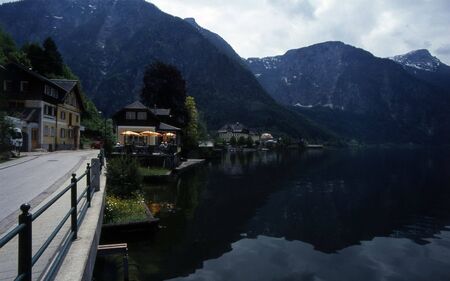 Village of Hallstatt, Austriaの写真素材