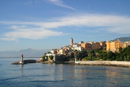 Bastia is a commercial port town  found to the north-east of Corsicaの写真素材