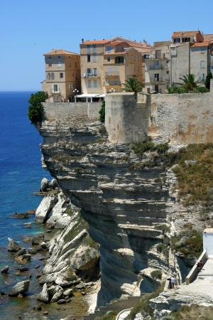 Corsica Bonifacio a town in Corsica, Franceのeditorial素材