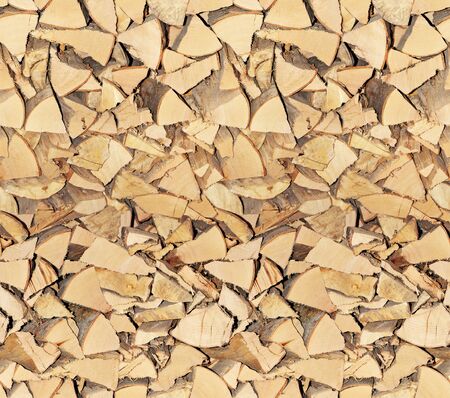 Texture of wooden trunks used as seamless wallpaperの写真素材