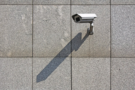 Video Camera Security System on the wall