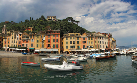 Portofino village, near Rapallo Genova, Ligurian Coast, Italy の写真素材