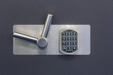 Digital safe lock code on a Safety box bank