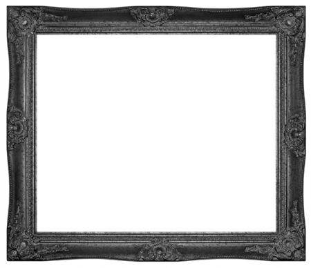 Vintage silver plated wooden frame Isolated with Clipping Path
の写真素材