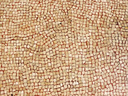 Mosaic flooring of multicolored small stonesの写真素材
