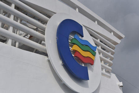 Color Line Ferry Logoのeditorial素材