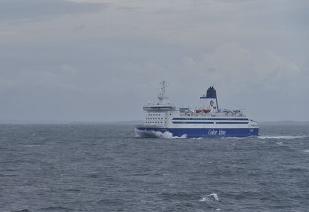 Ferry between Norway and Sweden is a common form to travelのeditorial素材