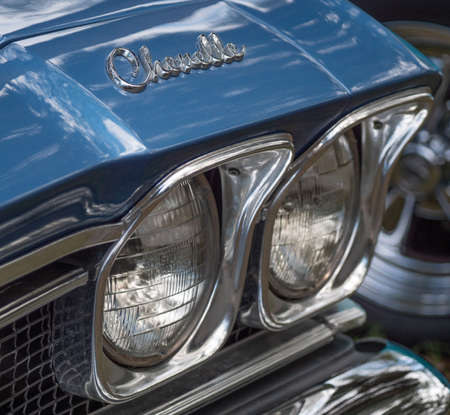 Blue Chevy Chevelleのeditorial素材