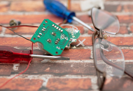 Repairing electronics with Presbyopia requires wearing plus glasses