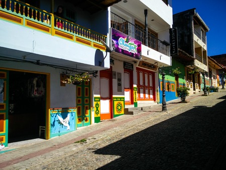City of Guatape in Antioquia, Colombiaのeditorial素材