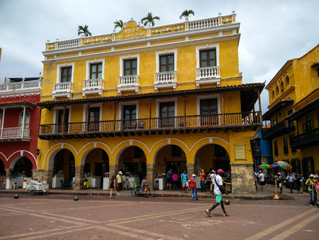 City of Cartagena in Antioquia, Colombiaのeditorial素材