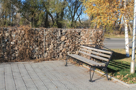 forged bench の写真素材