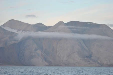 Hills and the sea in the northの写真素材