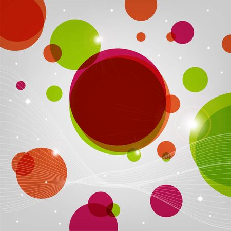abstract light background with circles のイラスト素材