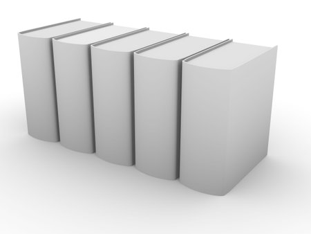 line of booksの写真素材