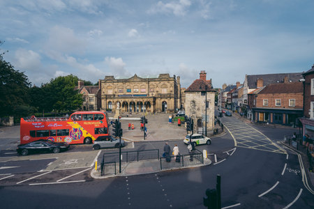 ork, North Yorkshire | UK -  2020.09.11:  Empty streets of the city during the sunny lockdown...