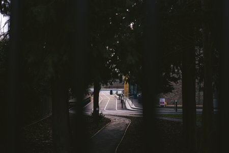 London, West | UK -  2021.01.09: Closed School yard in West London during the covid 19 Pandemic Lockdownのeditorial素材