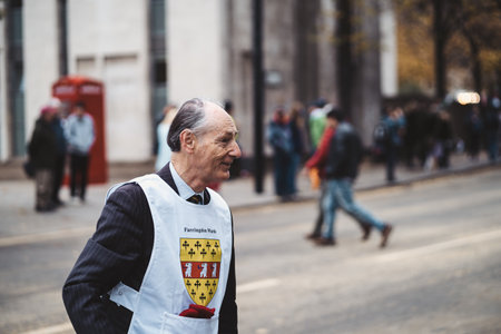 London, UK - 2021.11.13: Farringdon Ward Club at Lord Mayors of London show paradeのeditorial素材