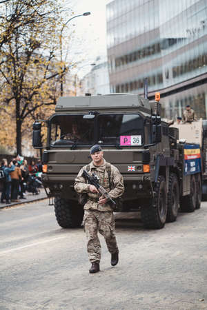 London, UK - 2021.11.13: The Royal Yeomanry at Lord Mayor of London Show paradeのeditorial素材