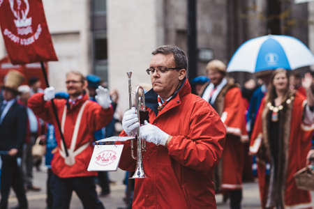 London, UK - 2021.11.13: Guild of Young Freemen at the Lord Mayors of London show paradeのeditorial素材