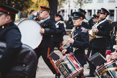 London, UK - 2021.11.13: The Royal Yeomanry at Lord Mayor of London Show paradeのeditorial素材