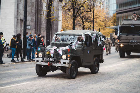 London, UK - 2021.11.13: The Royal Yeomanry at Lord Mayor of London Show paradeのeditorial素材