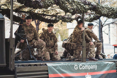 London, UK - 2021.11.13: Batalion Army reserve at Lord Mayor of London show paradeのeditorial素材