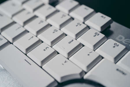 London, UK - 2021.11.27: Product close-up shot of Delux T11 Designer Gaming Keyboard with Custom Keys Group Smart Dial 3のeditorial素材