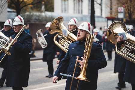 London, UK - 2021.11.13: Batalion Army reserve at Lord Mayor of London show paradeのeditorial素材