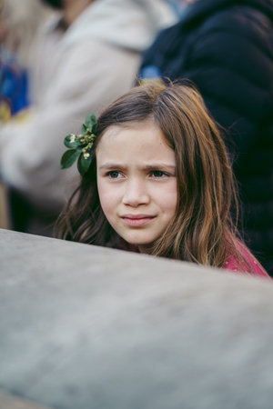 Downing Street, London | UK -  2022.03.19: Ukrainian people protest, thousands gather to demand...