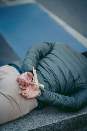Russian embassy, London | UK -  2022.04.07: Ukrainian people protest, thousands gather to demand tougher sanctions on Russia from British Government, EU and USA to stop the war in Ukraineのeditorial素材