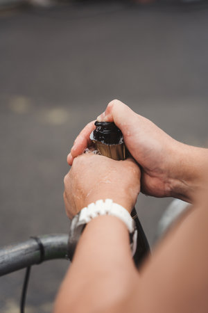 London / UK - 02/07/2022: Opening champagne to celebrate London LGBTQ Pride Paradeのeditorial素材