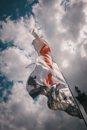 Trafalgar Square, London - UK - 2024.07.27: Veterans at the March for Freedom, March for Britain
