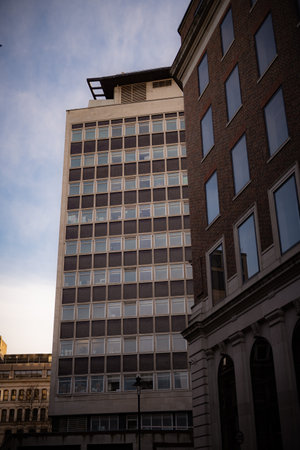 London 80s architecture in central london buildingsの写真素材