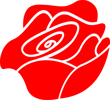 red rose iconのイラスト素材
