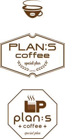 coffee cafe icon logoのイラスト素材